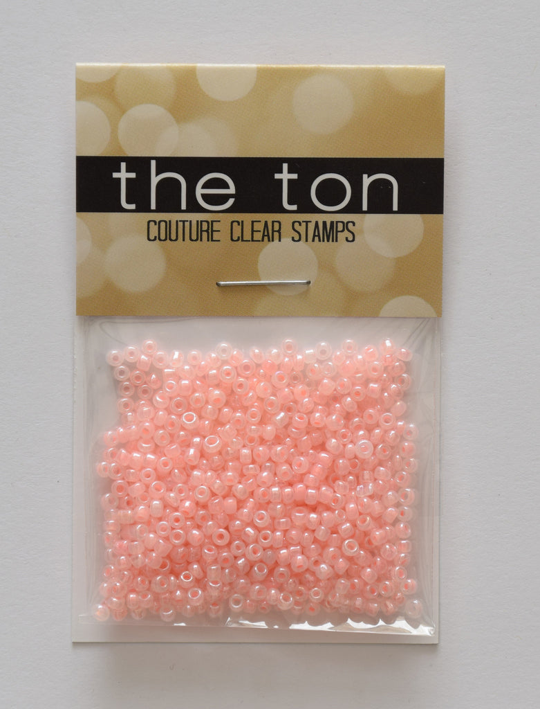 Pink Peach Pearl Seed Beads