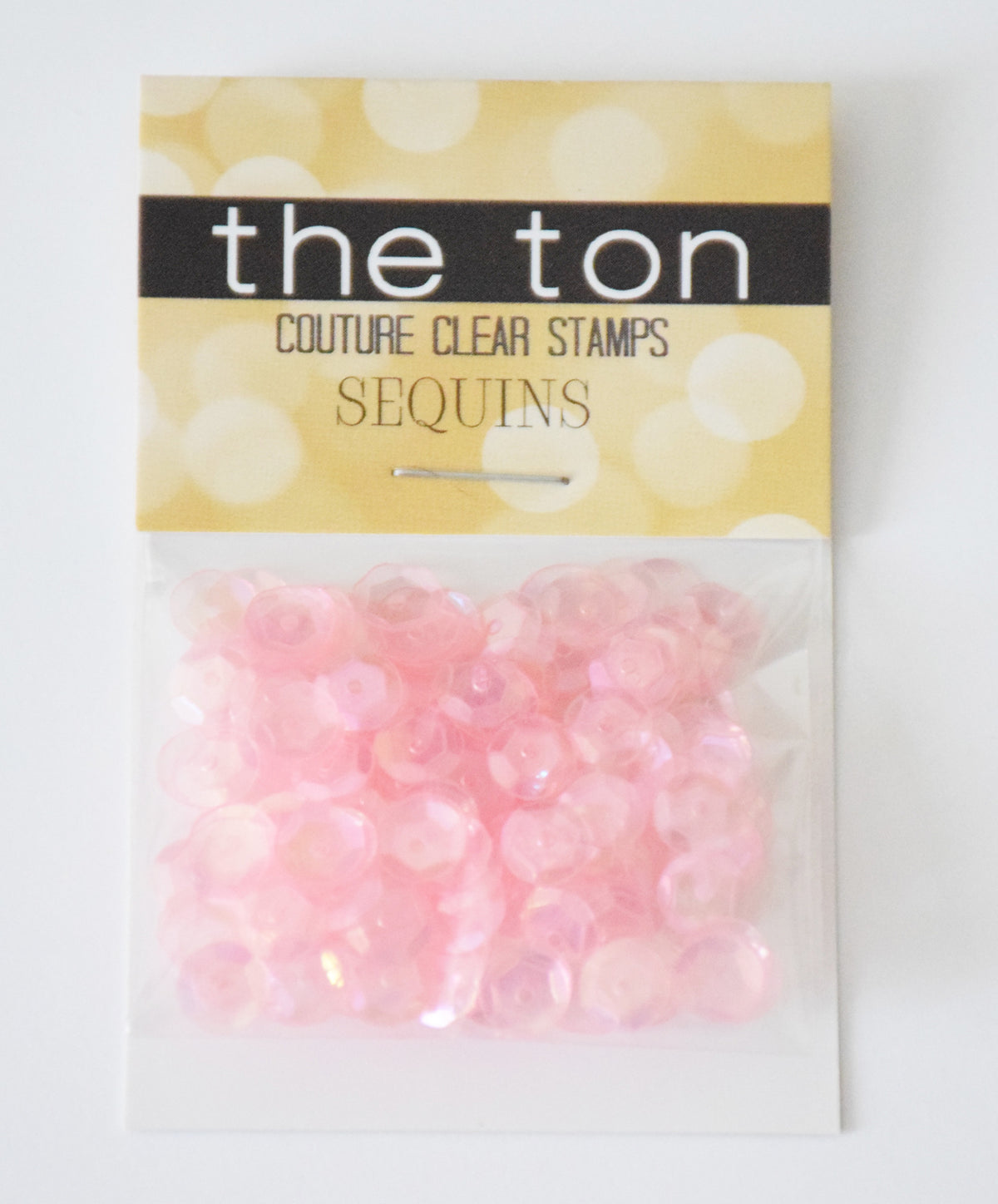 Pixie Pink Sparkling Clear Sequins - 6mm, 4mm