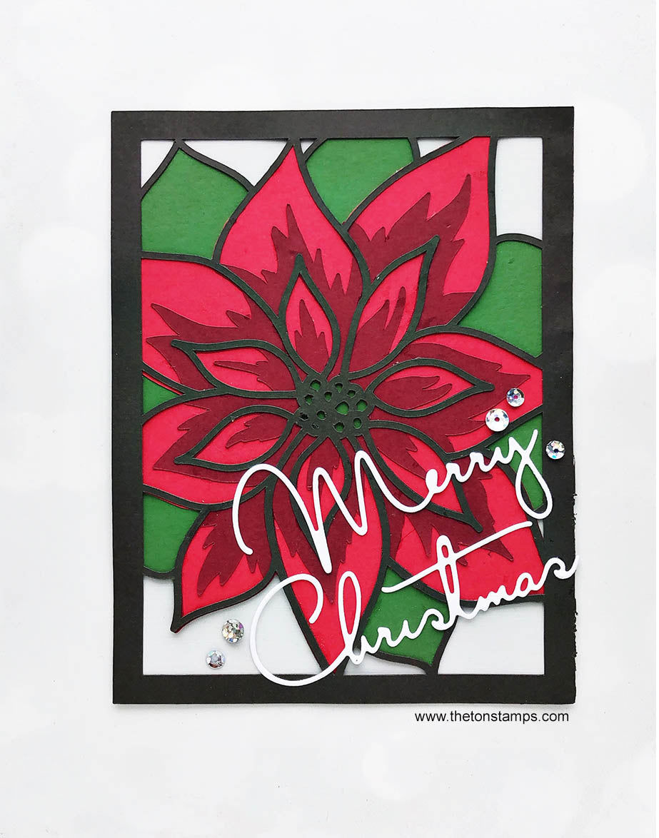 Layered Poinsettia SVG Cut File