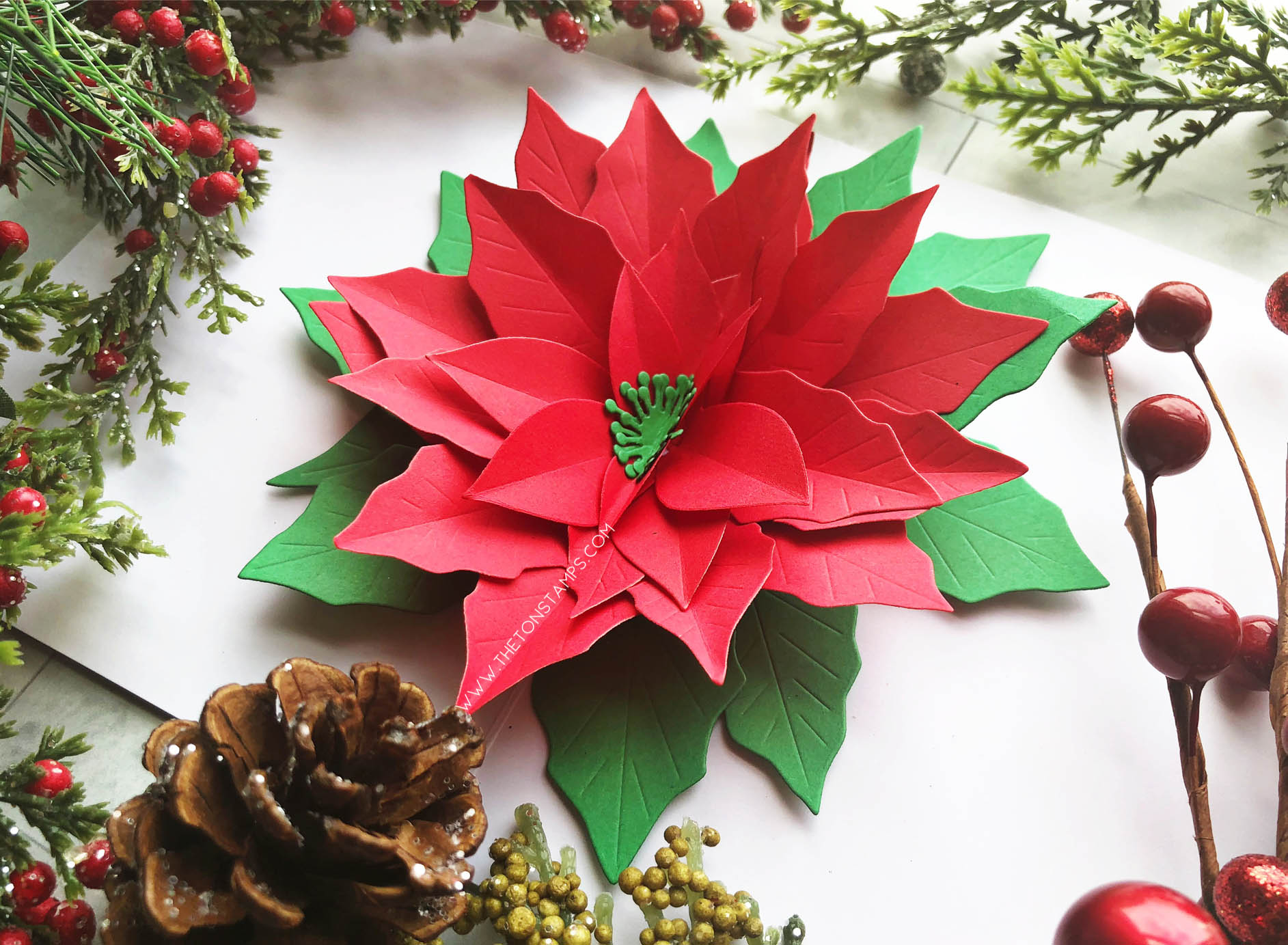 Pop-Up Poinsettia Standalone Dies