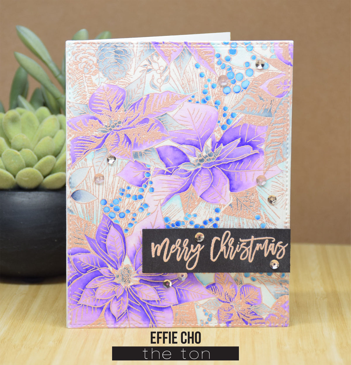 Poinsettia Garden Cling Background