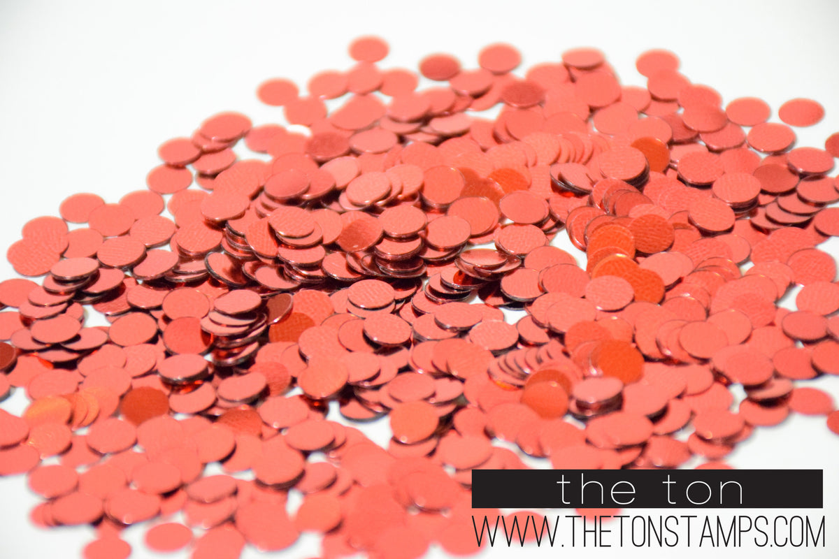 Round Confetti - Red
