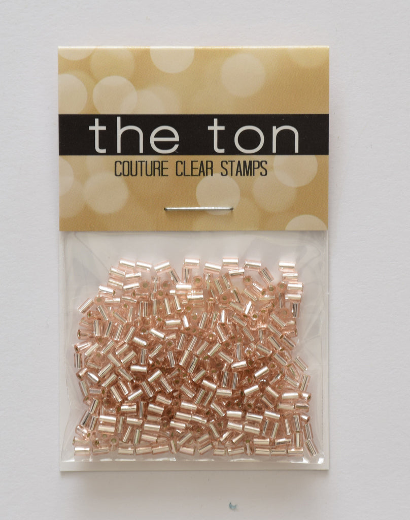 Rose Gold Bugle Beads