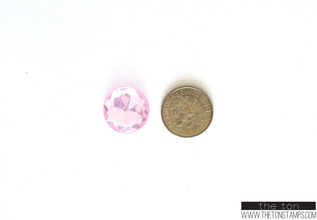 Light Pink Round Gems