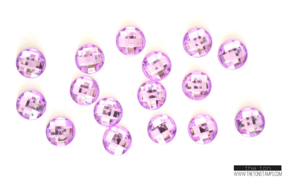 Lavender Round Gems