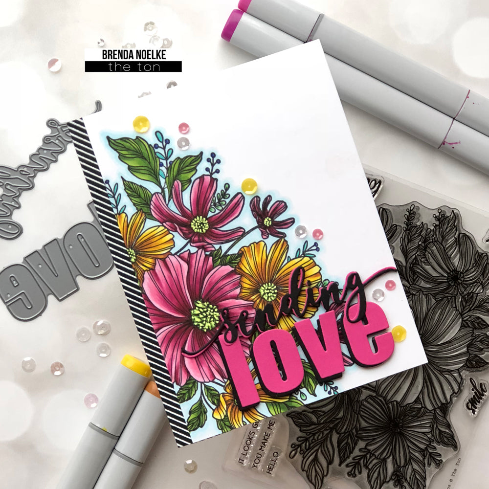 Love and Hugs Word Plate Dies