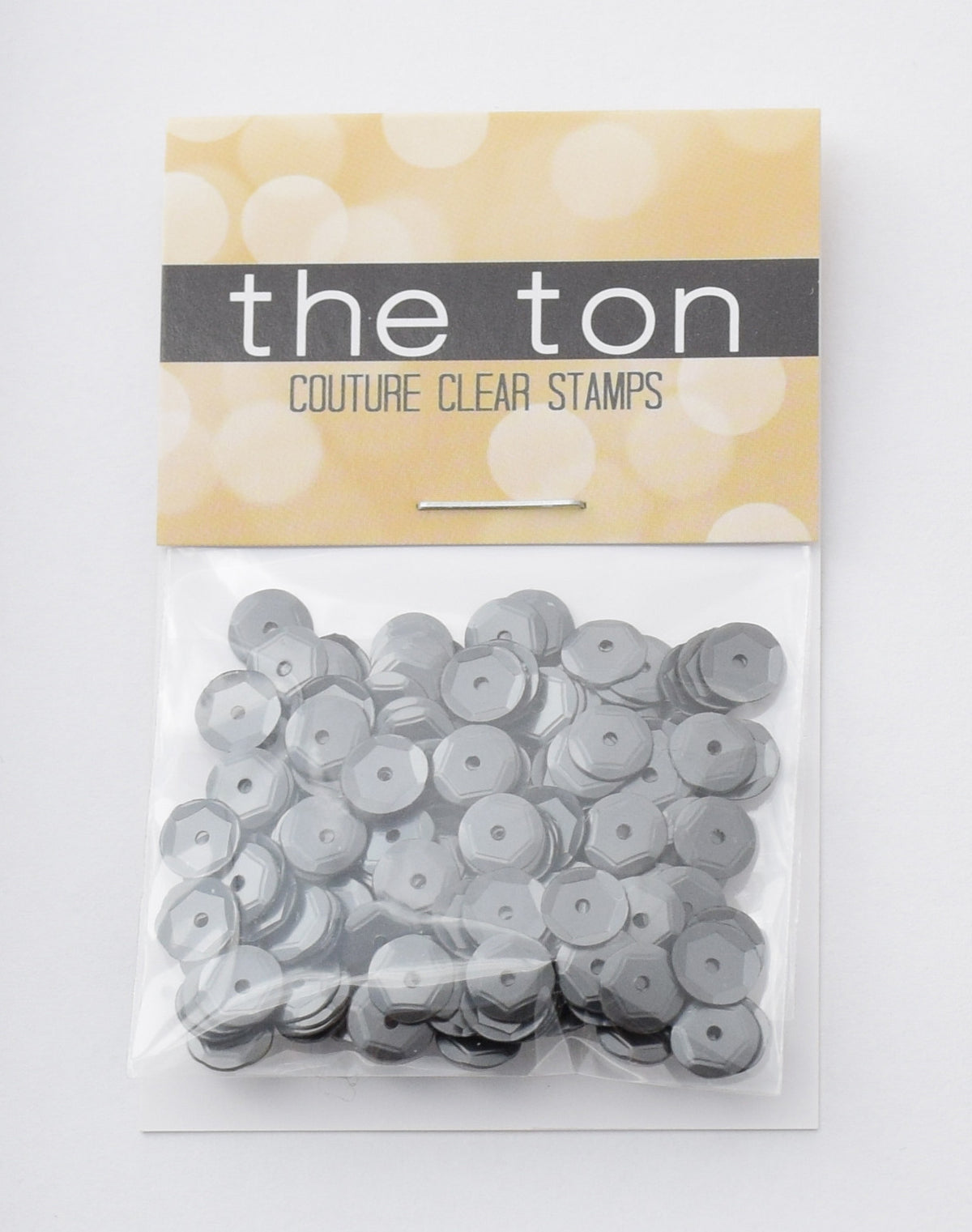 Shotgun Gray Sequins - 10, 8, 6, 5, 4mm, Mixed