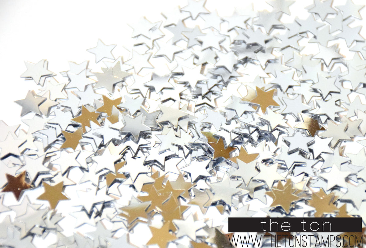 Star Confetti - Silver