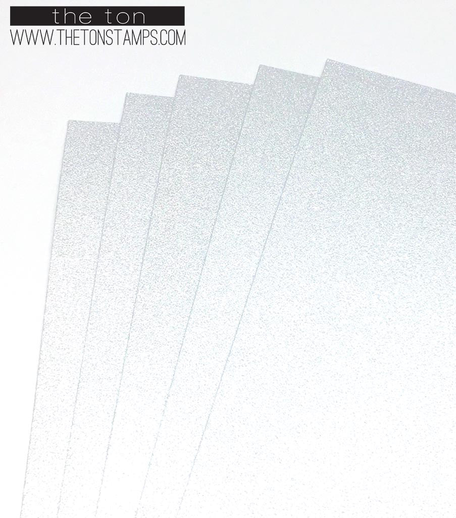 Adhesive Foil Paper - Silver Glitter Foil (7.9in x 9in)