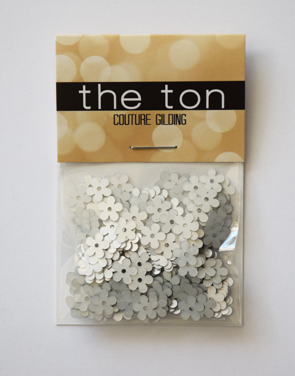 Silver Matte Flora Sequins