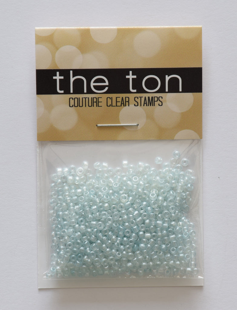 Soft Blue Pearl Seed Beads