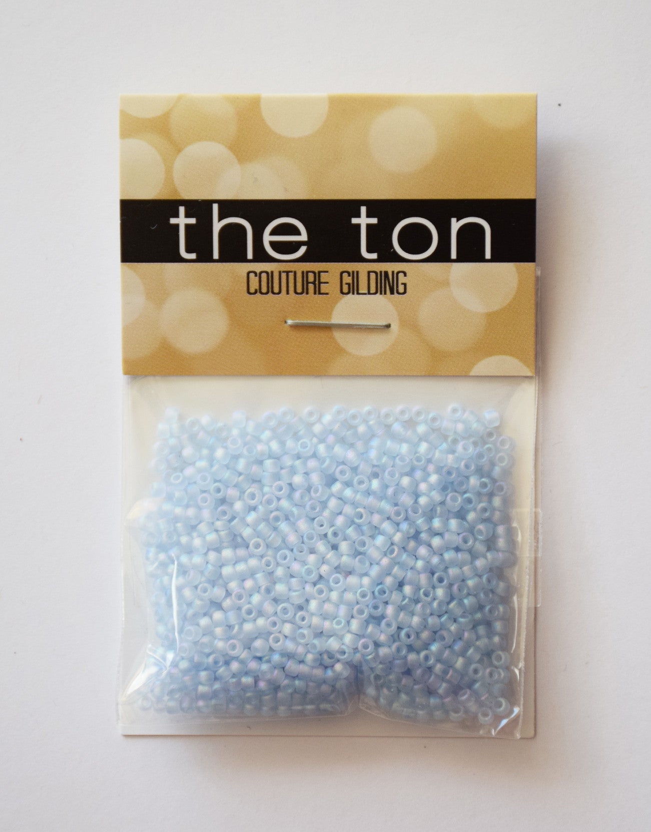 Soft Opal Blue Matte Seed Beads