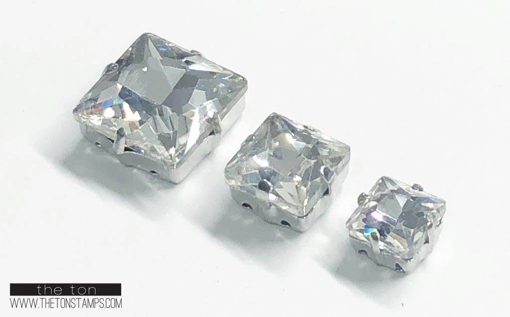 Glass Gems - Clear Square Mixed Package