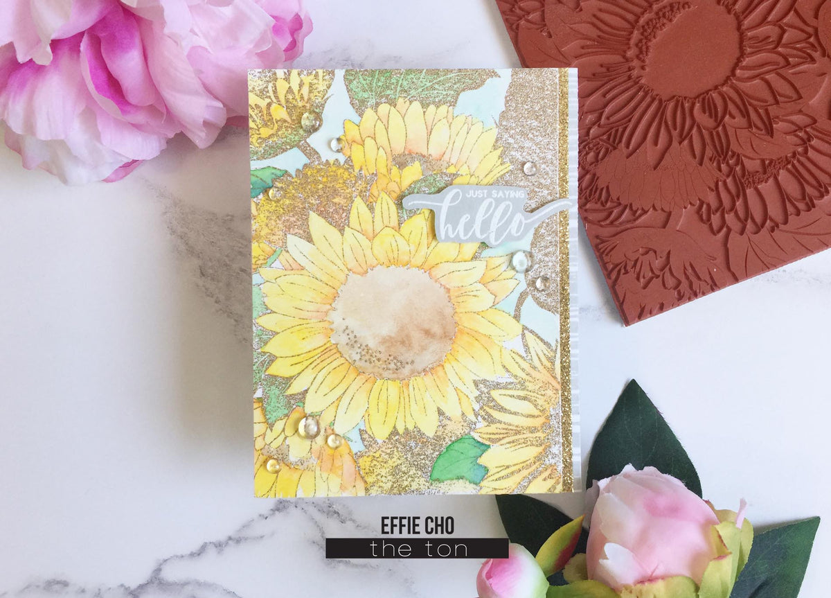 Sunflower Garden Cling Background