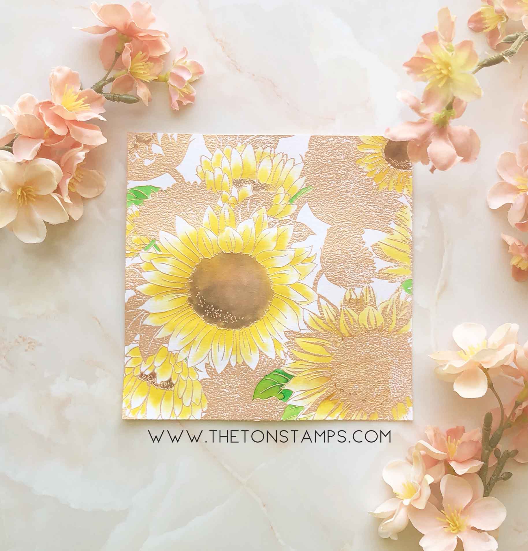 Sunflower Garden Cling Background