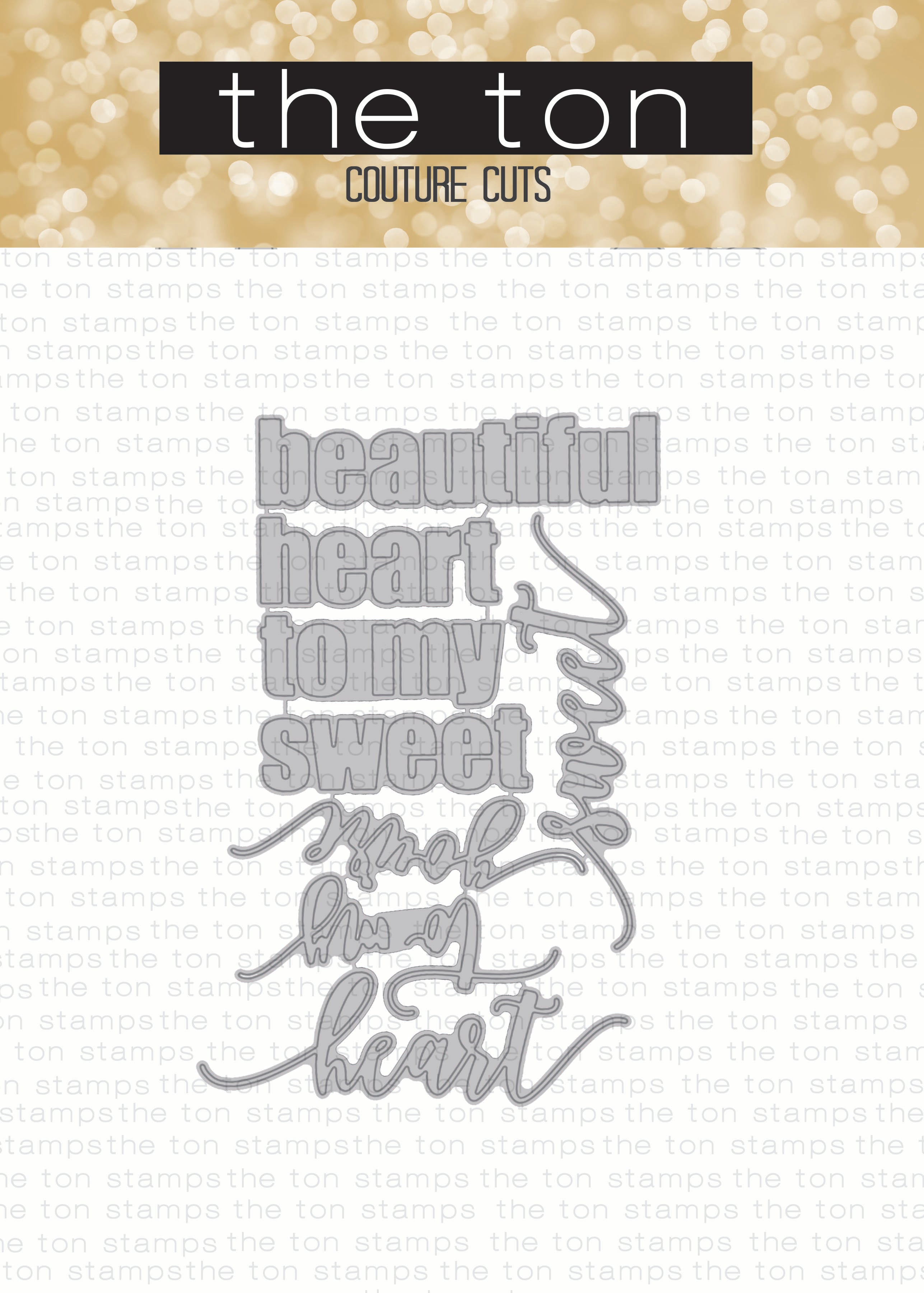 Sweetheart Word Plate Dies