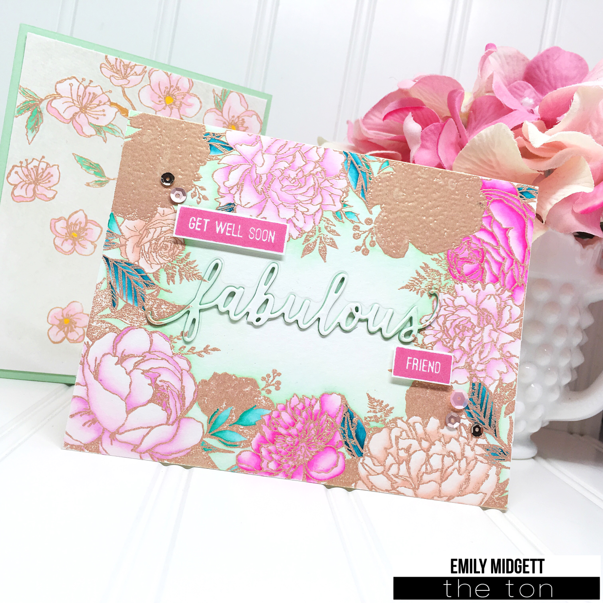 Floral Border Cling Background