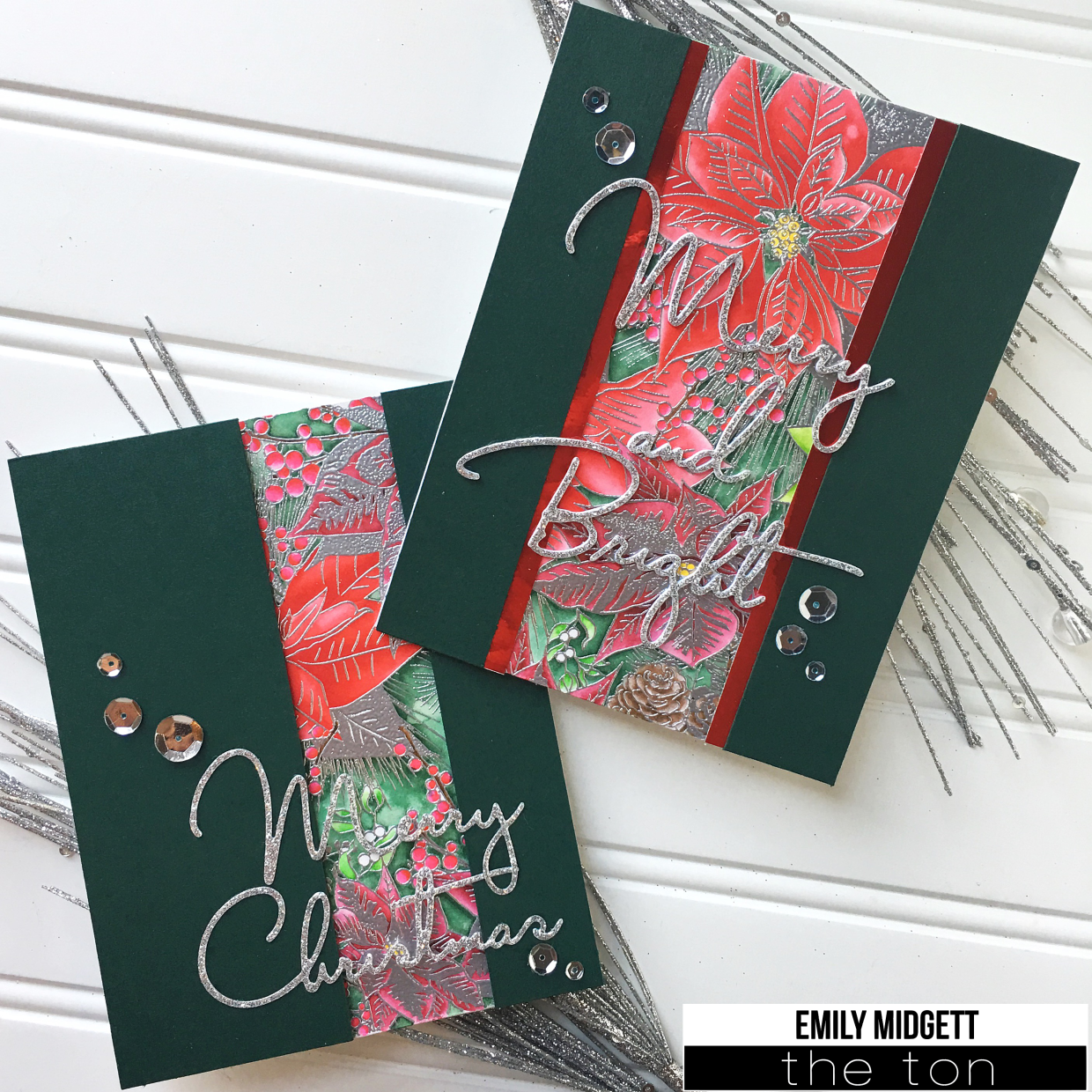 Poinsettia Garden Cling Background