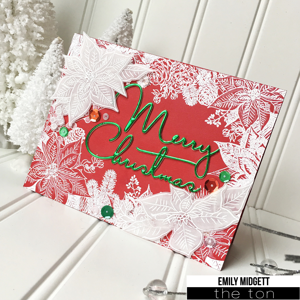 Fresh Cut Poinsettias Outlines
