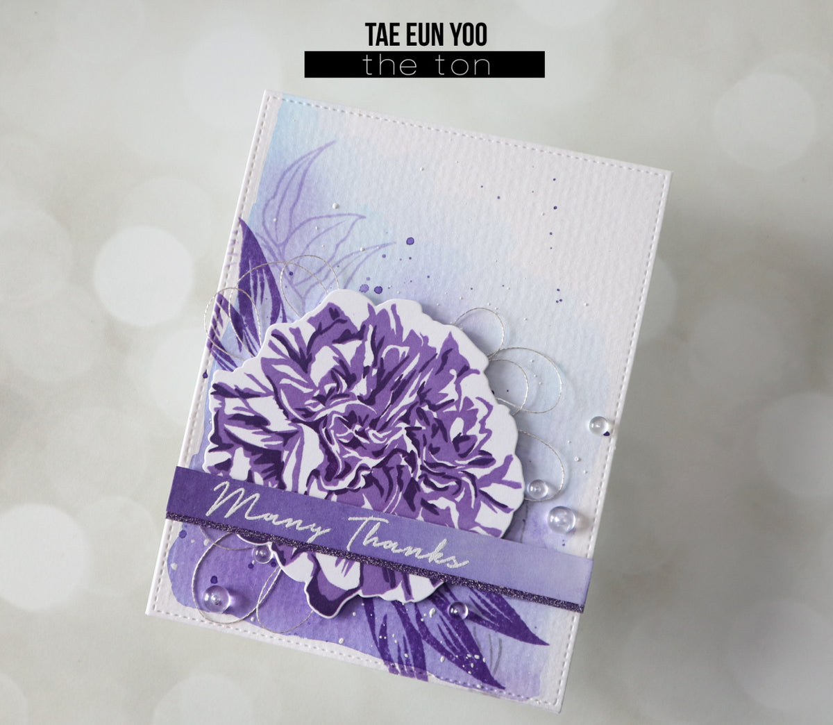 Adhesive Glitter Paper - Purple