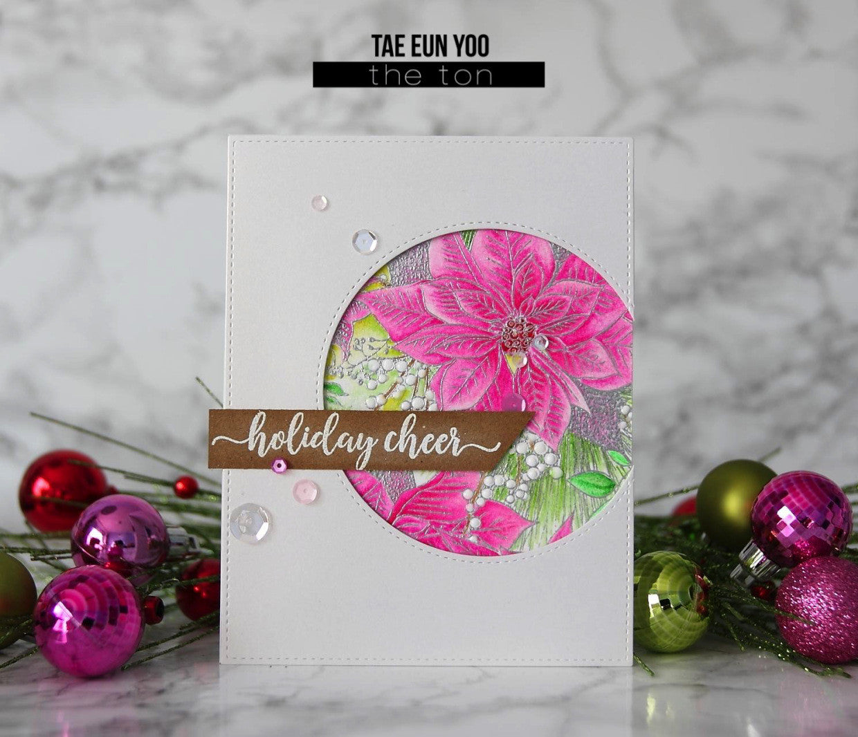 Poinsettia Garden Cling Background
