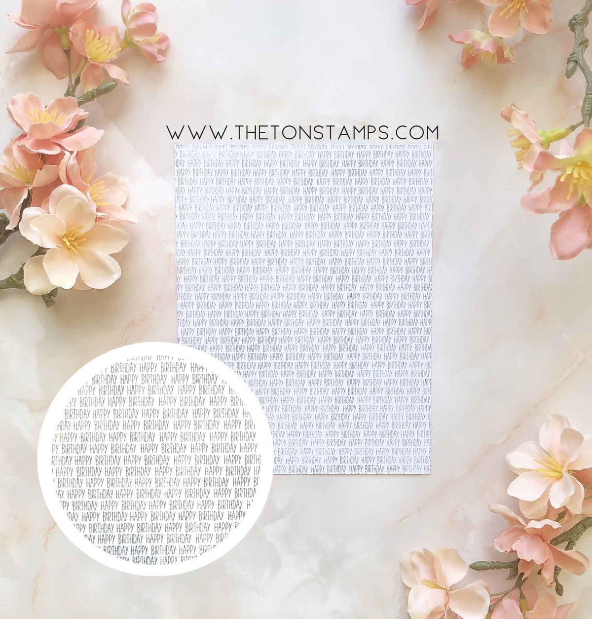 Tiny Birthday Cling Background