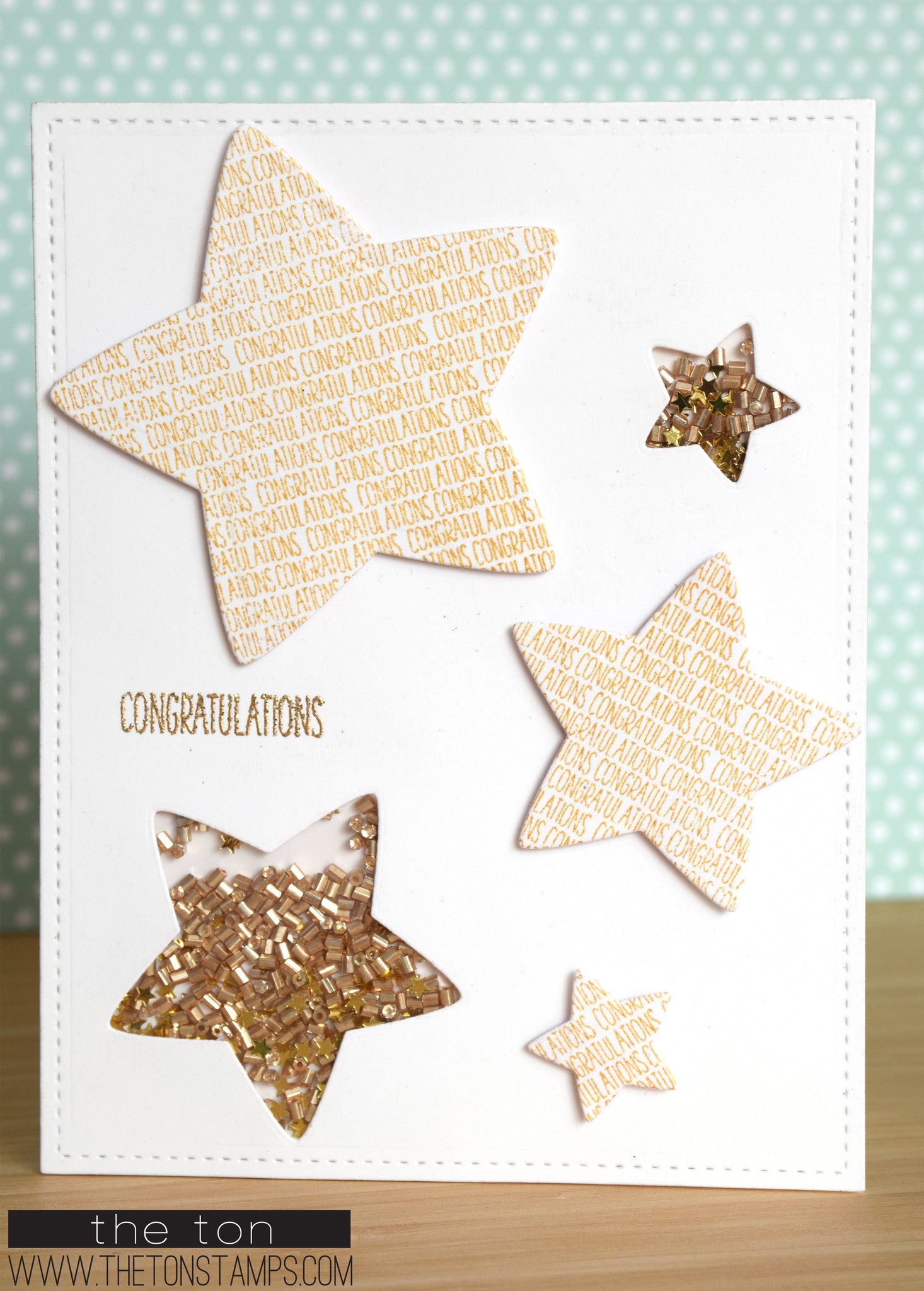 Tiny Congratulations Cling Background