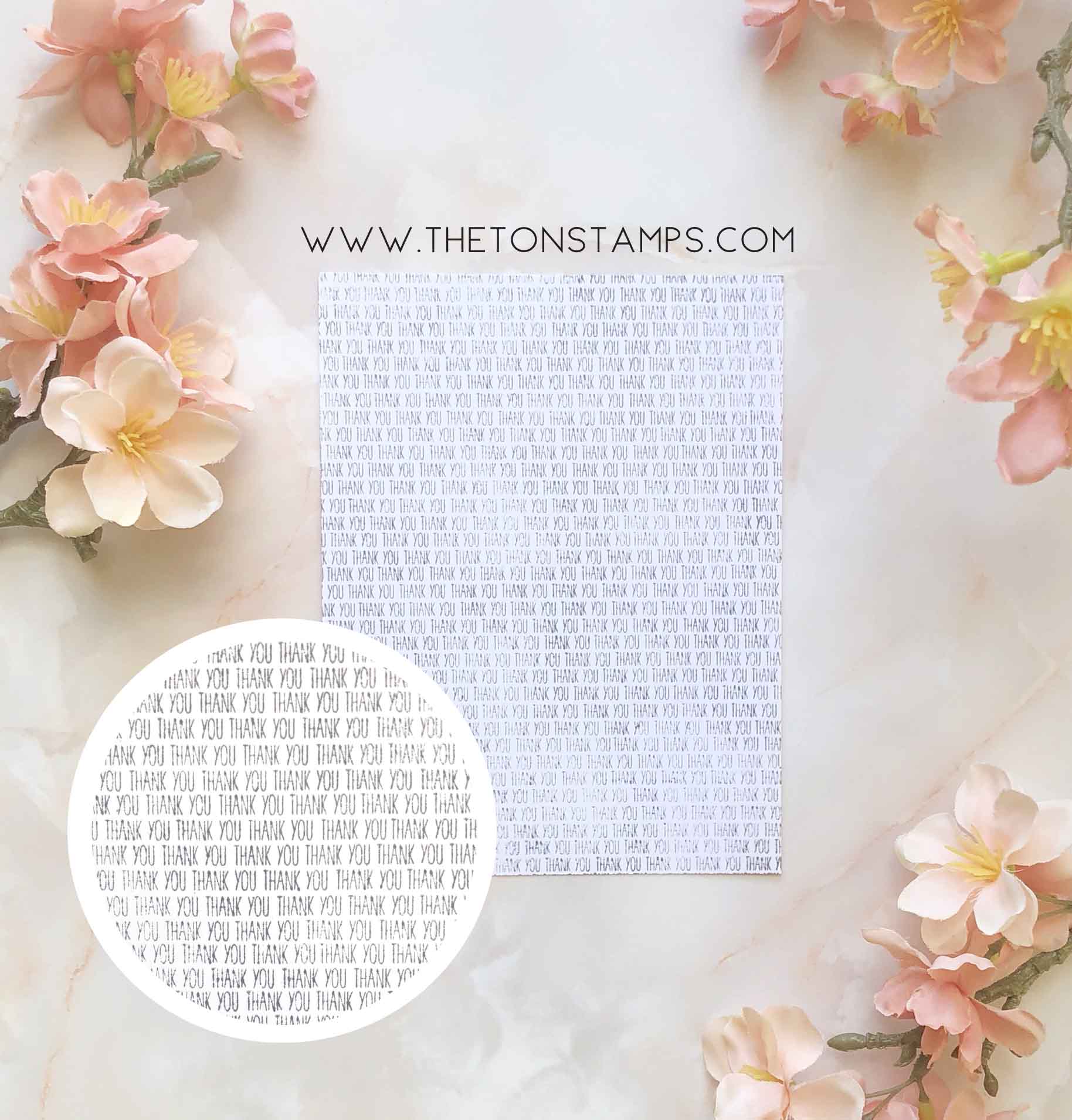 Tiny Thank You Cling Background