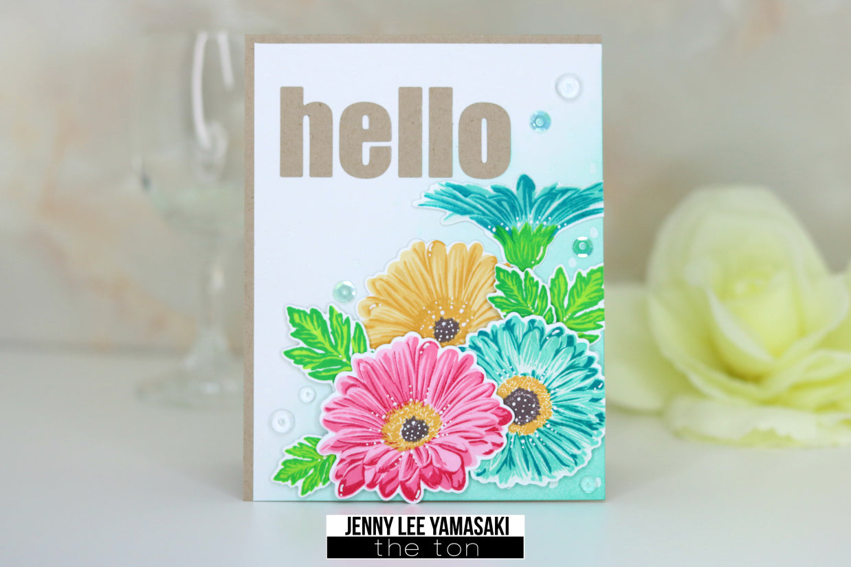 Bold General Greeting Word Plate Dies