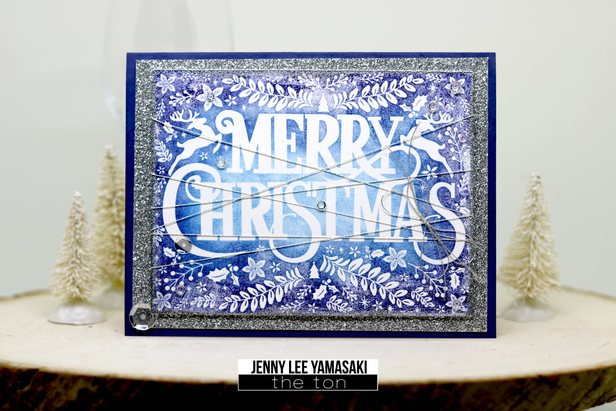 Adhesive Glitter Paper - Glossy Fine Silver (2 sizes available)