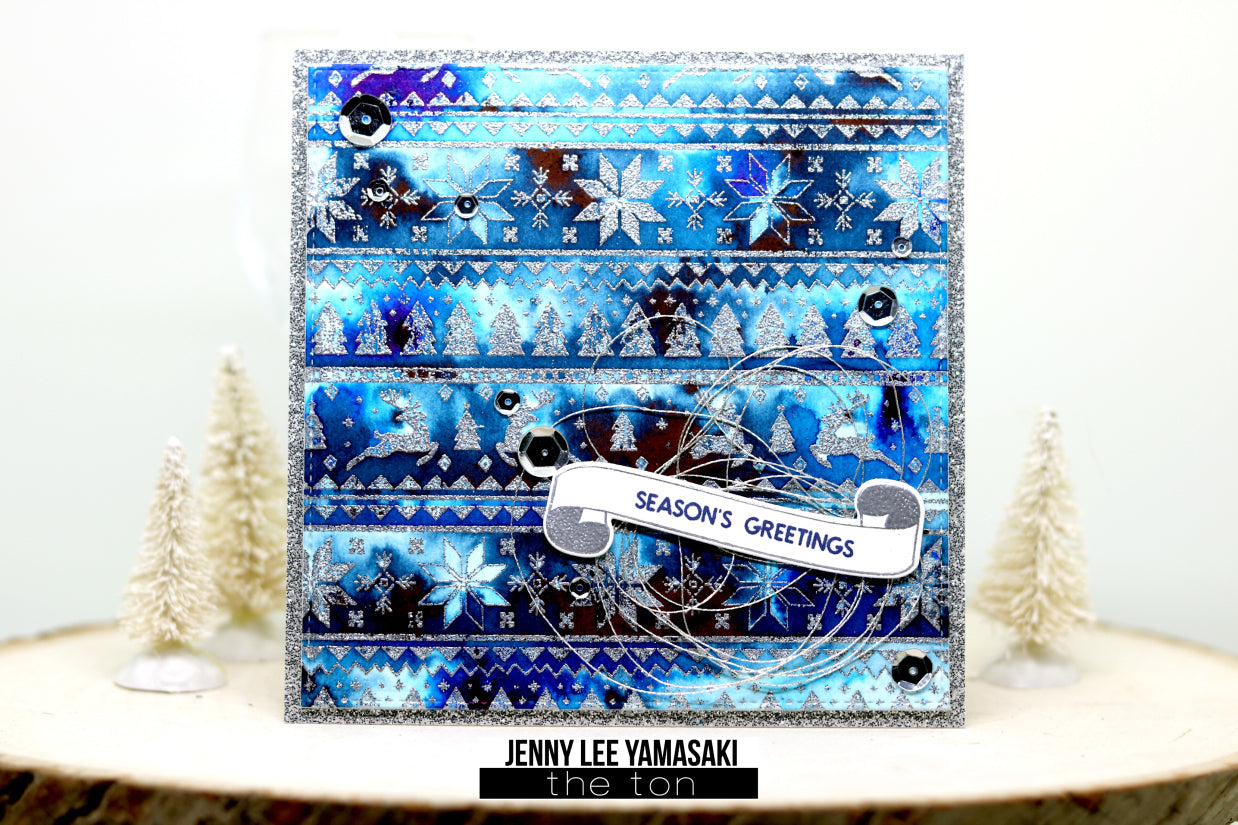 Adhesive Glitter Paper - Glossy Fine Silver (2 sizes available)