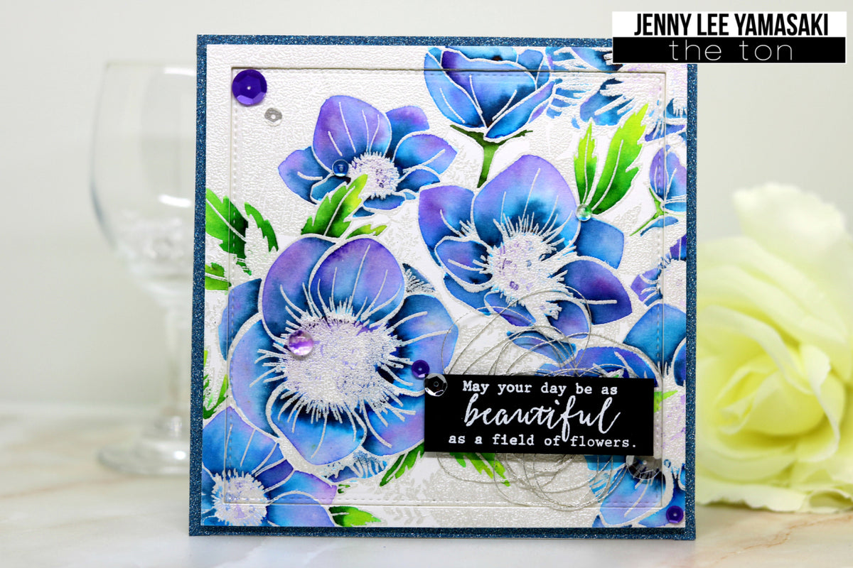 Anemone Garden Cling Background