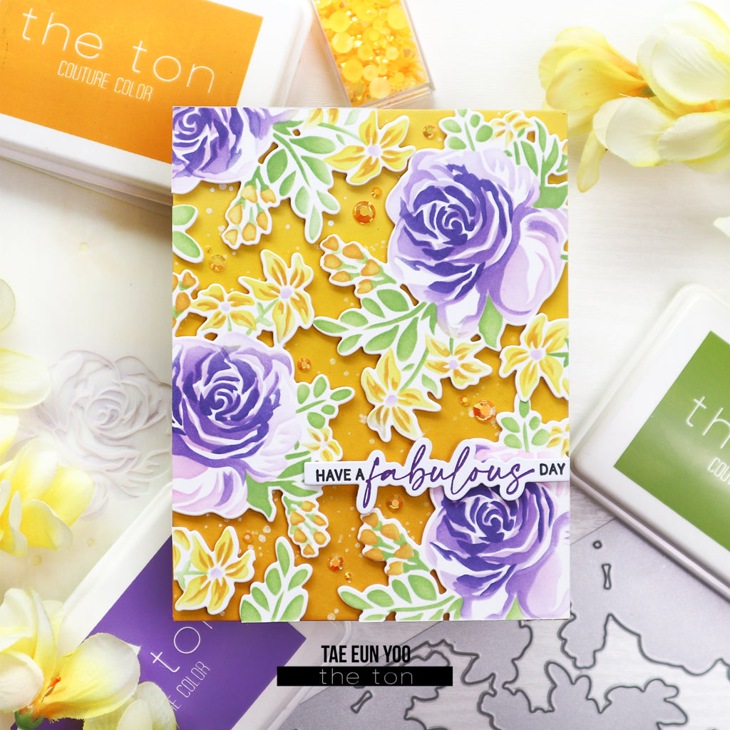Peaceful Peonies Layering Stencils