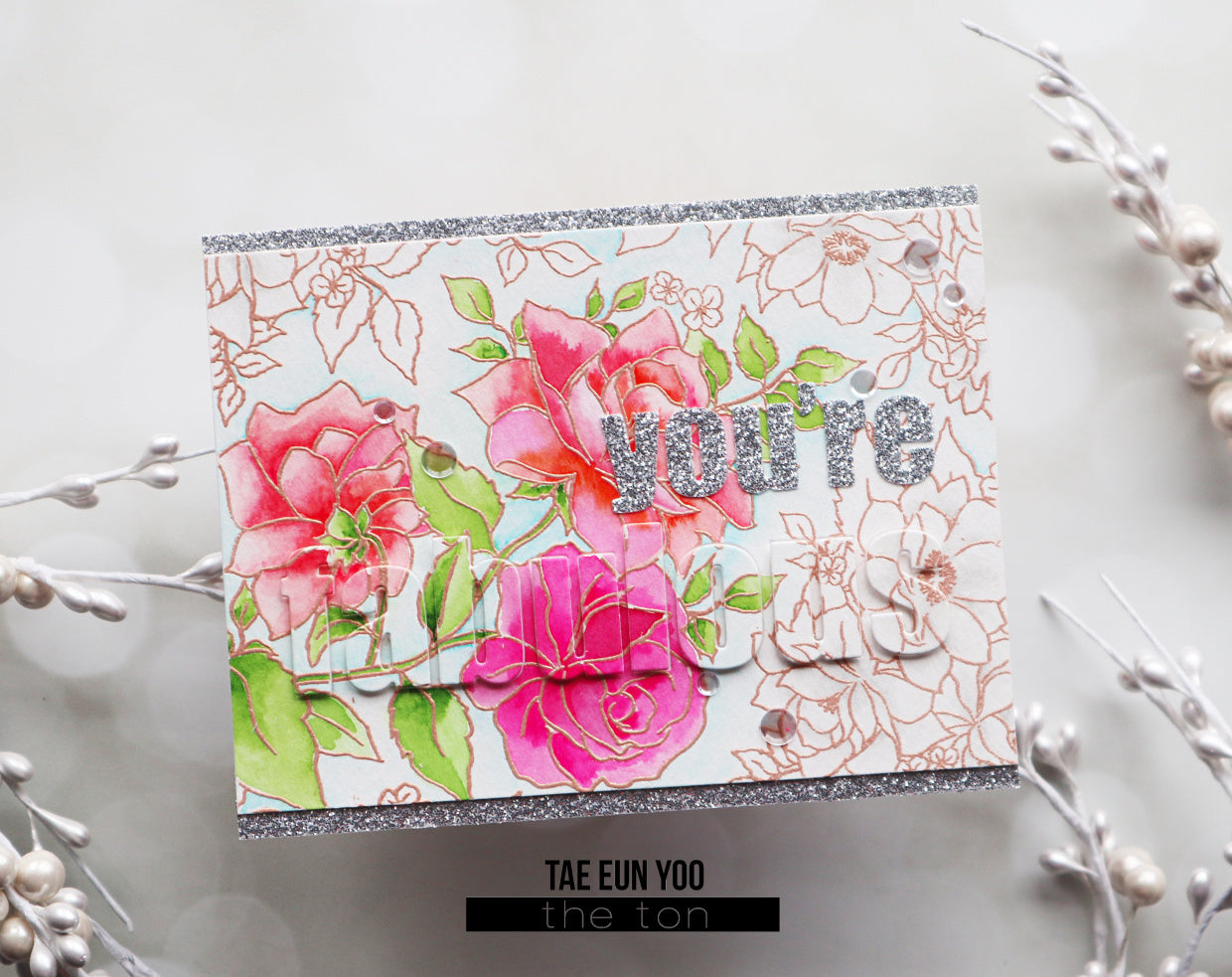 Adhesive Glitter Paper - Glossy Fine Silver (2 sizes available)