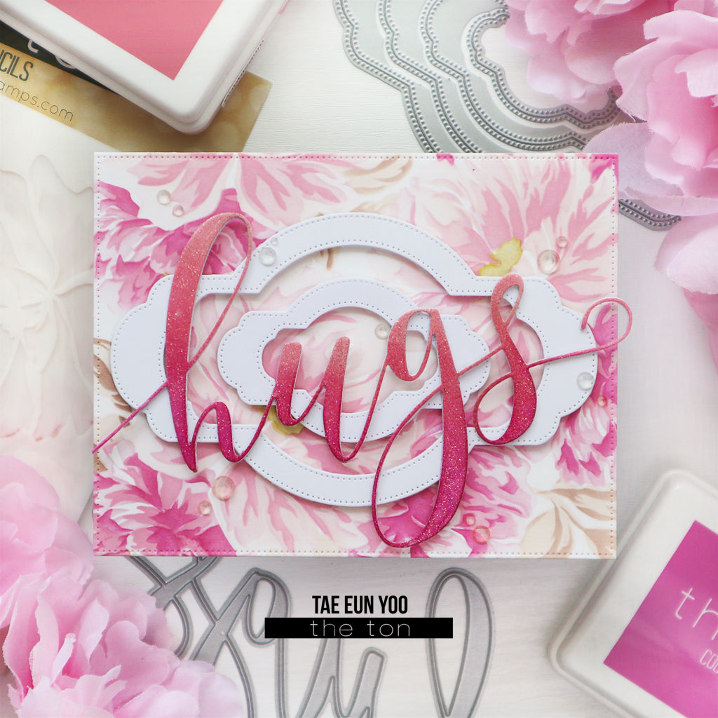 Gentle Peonies Layering Stencils