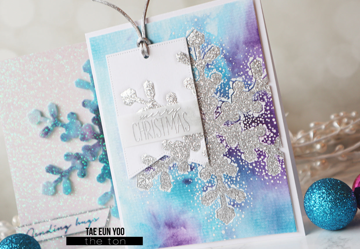 Adhesive Glitter Paper - Glossy Fine Silver (2 sizes available)