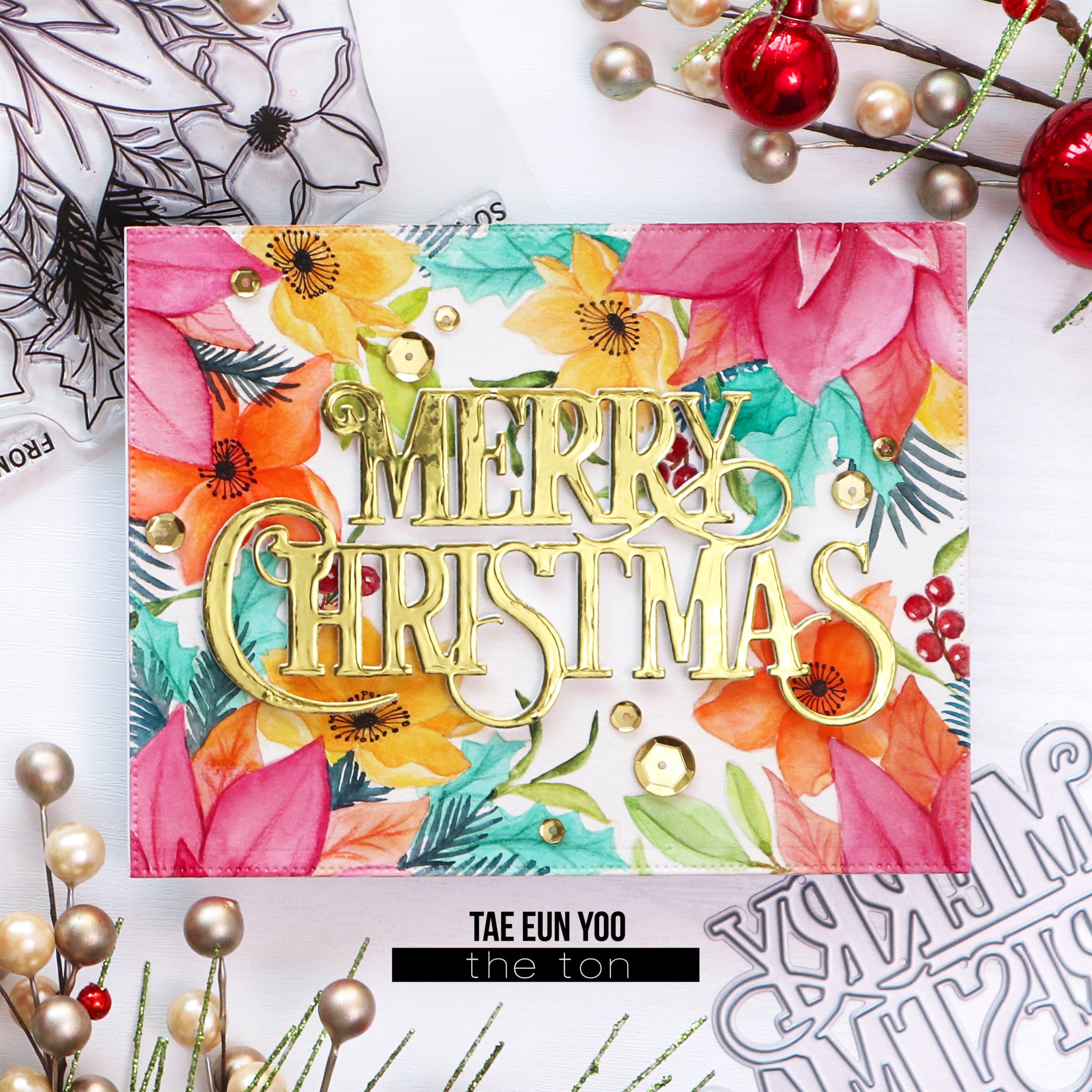Merry Christmas Sentiment Die