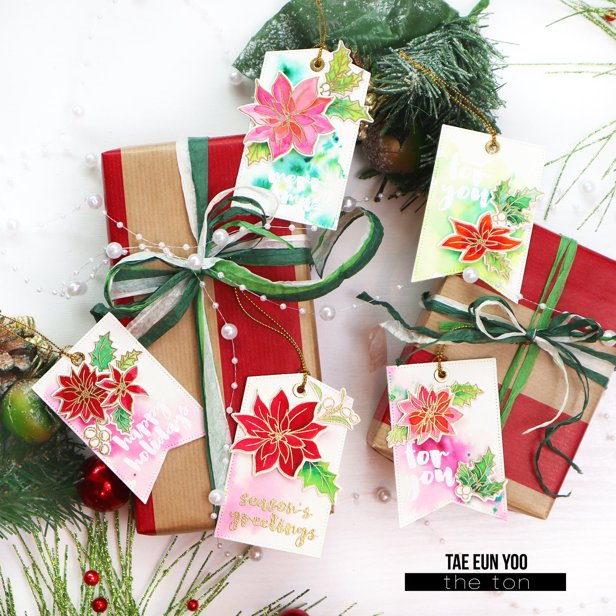 Holiday Floral Coloring Bits