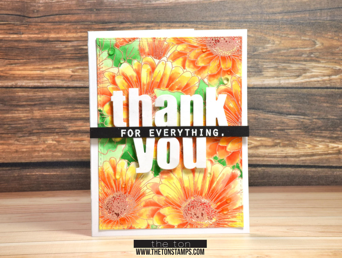 Bold General Greeting Word Plate Dies