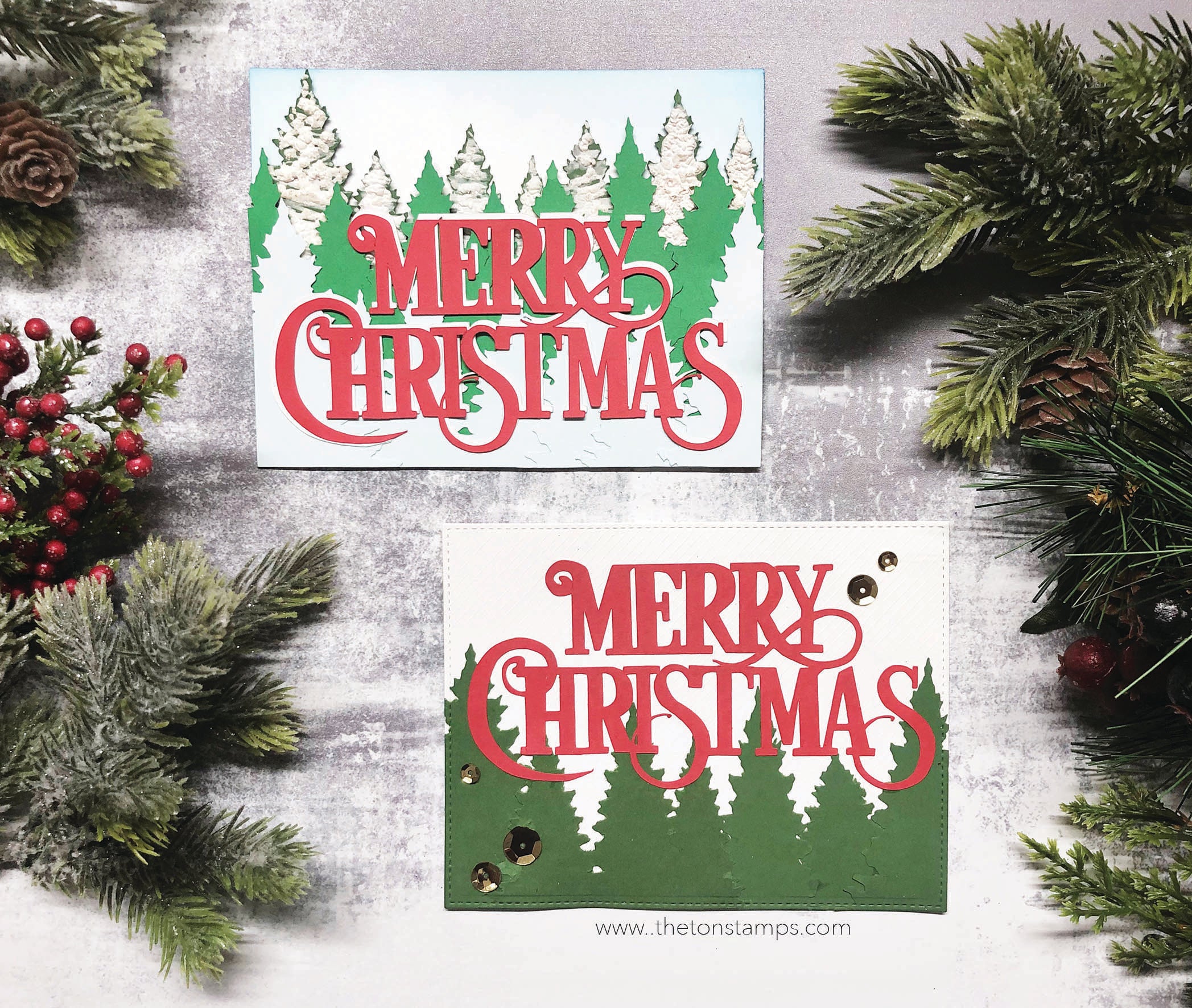 Pine Tree Silhouettes SVG Cut File