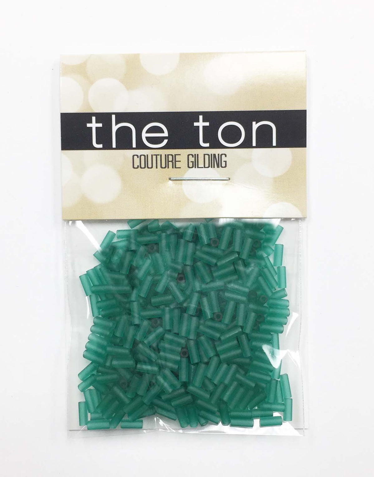 Viridian Matte Bugle Beads