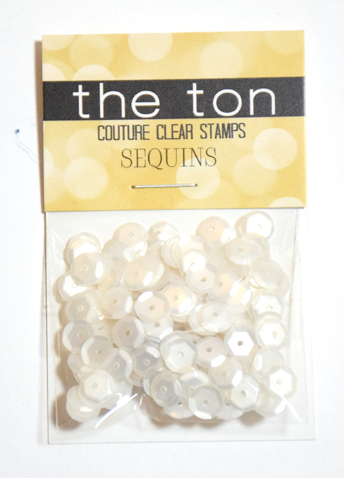 Waltz White Sequins - 10, 8, 6, 5, 4mm, Mixed