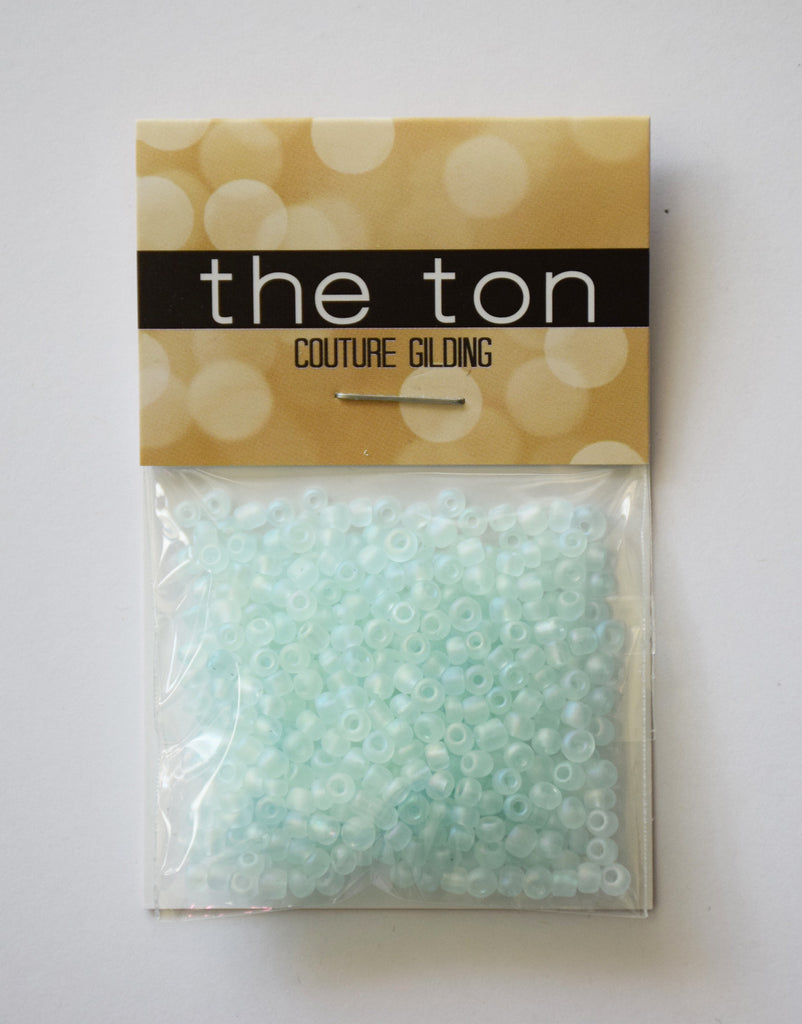 Teal Whisper Large Matte Seed Beads