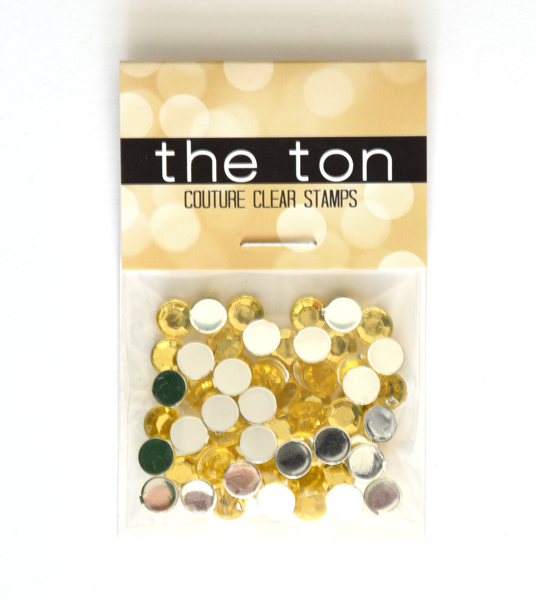 Rhinestone Gems - Bright Yellow Gold